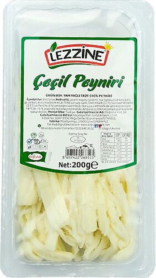 DOĞRULUK LEZZİNE ÇEÇİL PEYNİRİ 200 GR